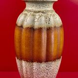 Modernist vase gadrons sheurich 205-40 lava orange w.germany vintage alle