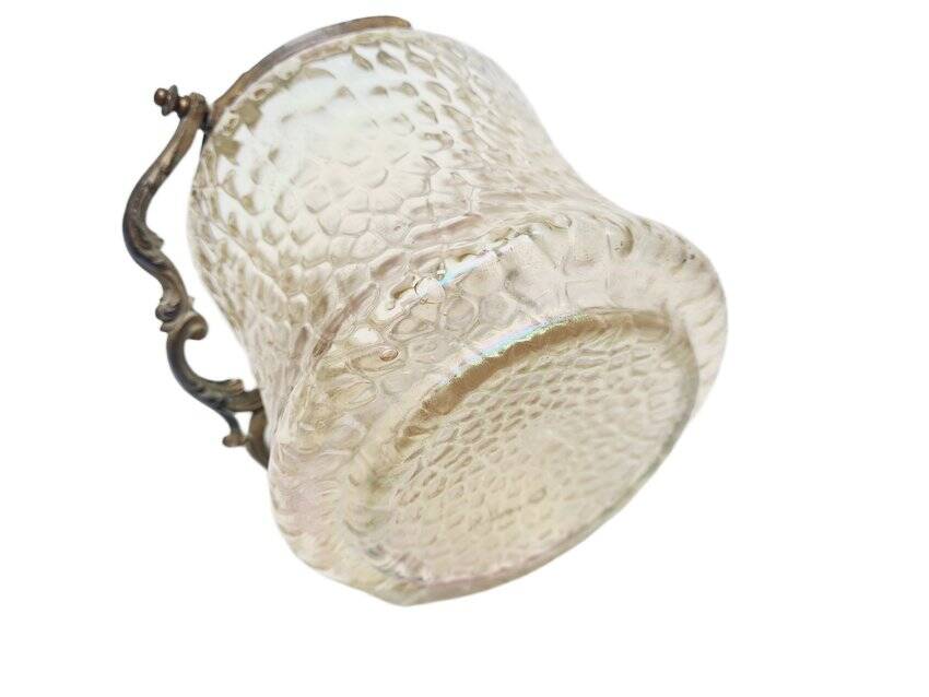 Art nouveau german candyer from loetz, 1890s
