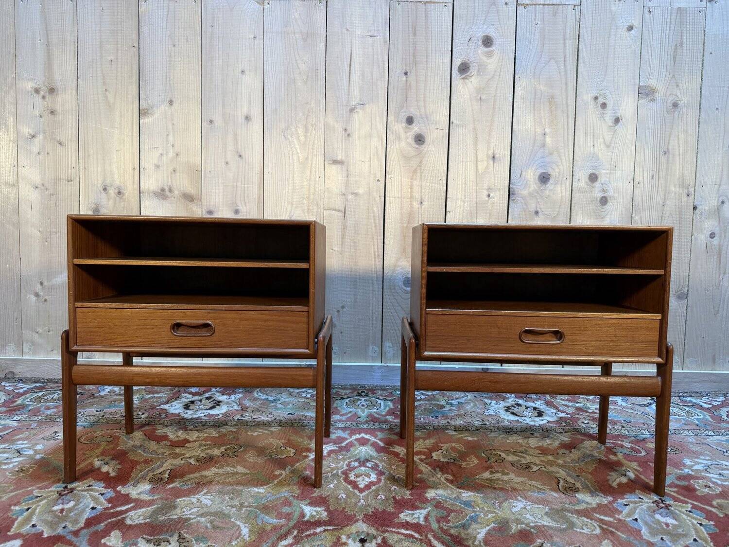Pair of scandinavian bedside tables by vamo sonderborg