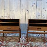 Pair of scandinavian bedside tables by vamo sonderborg