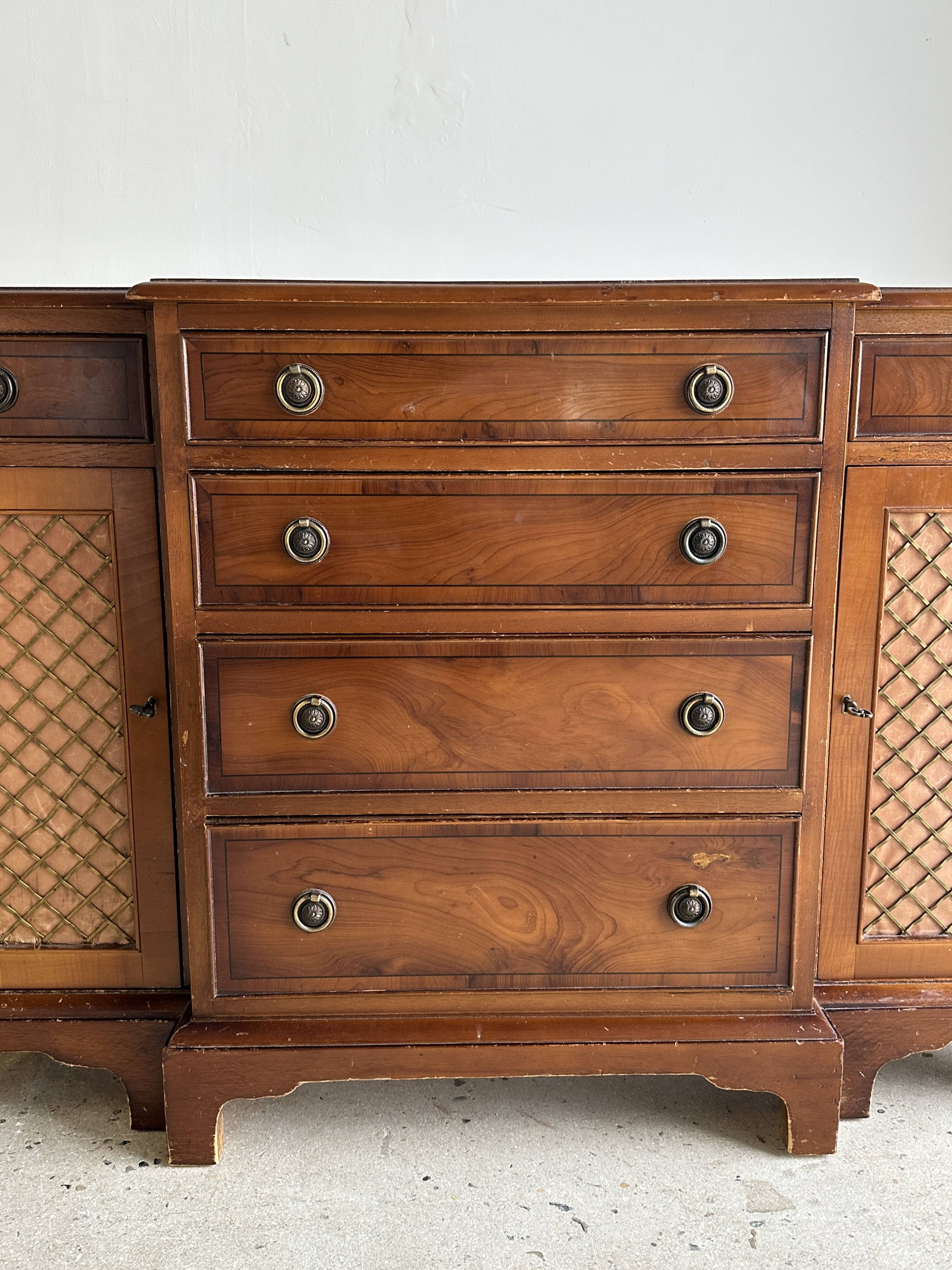 Chiffonier, small 19th century storage unit 1m12 x 74 x 35
