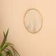 Miroir mural rond en laiton - fait main