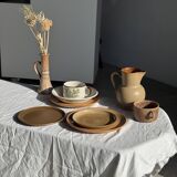 Vintage stoneware round carafe