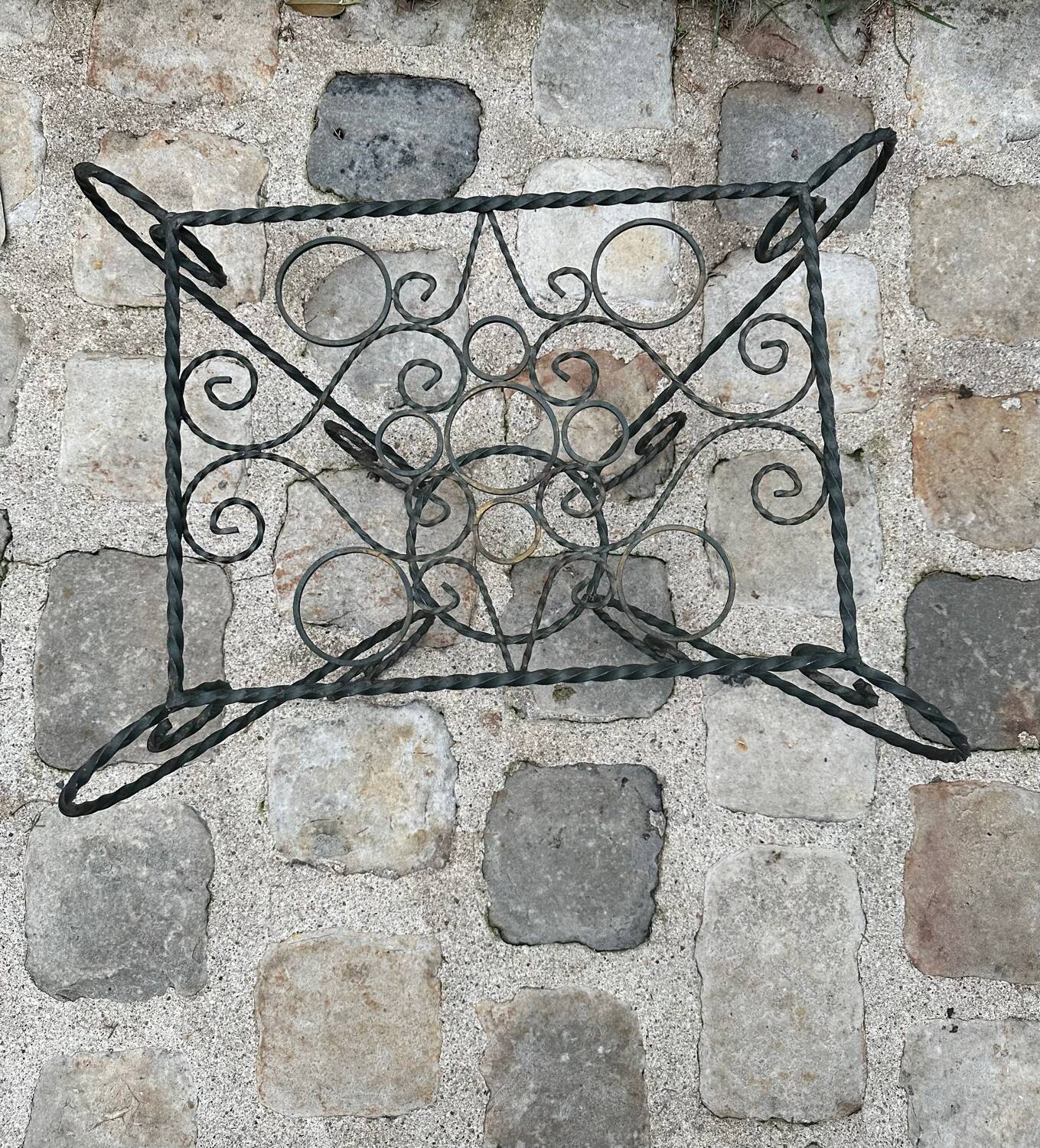 Wrought iron coffee table