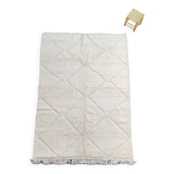 Large Berber carpet Béni Ouarain White