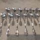12 silver-plated metal ice scoops by silversmith Ravinet Denfert with nets