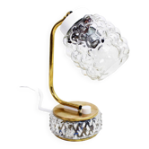 1950s glass bedside lamp
