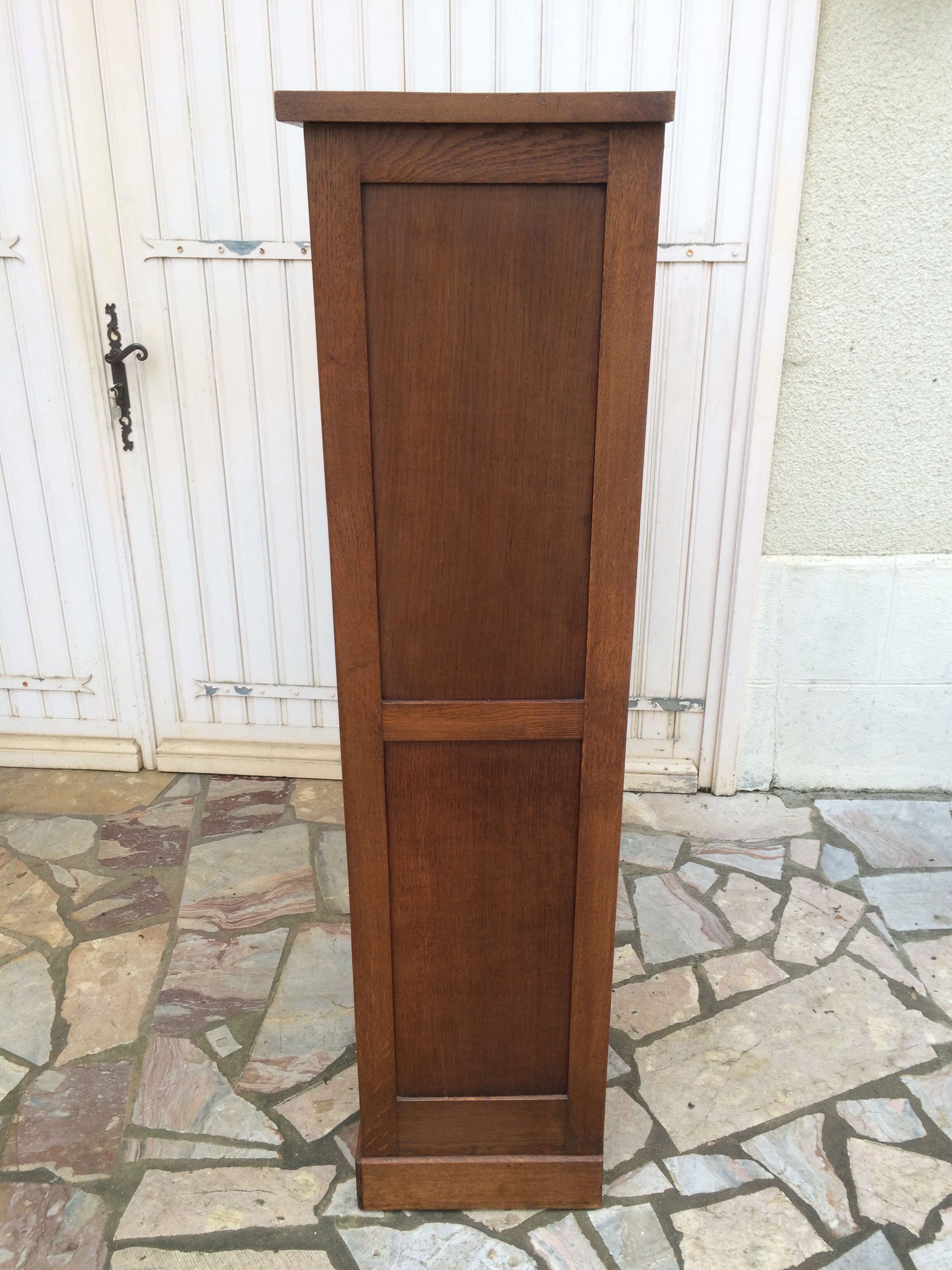 30s oak double curtain binder