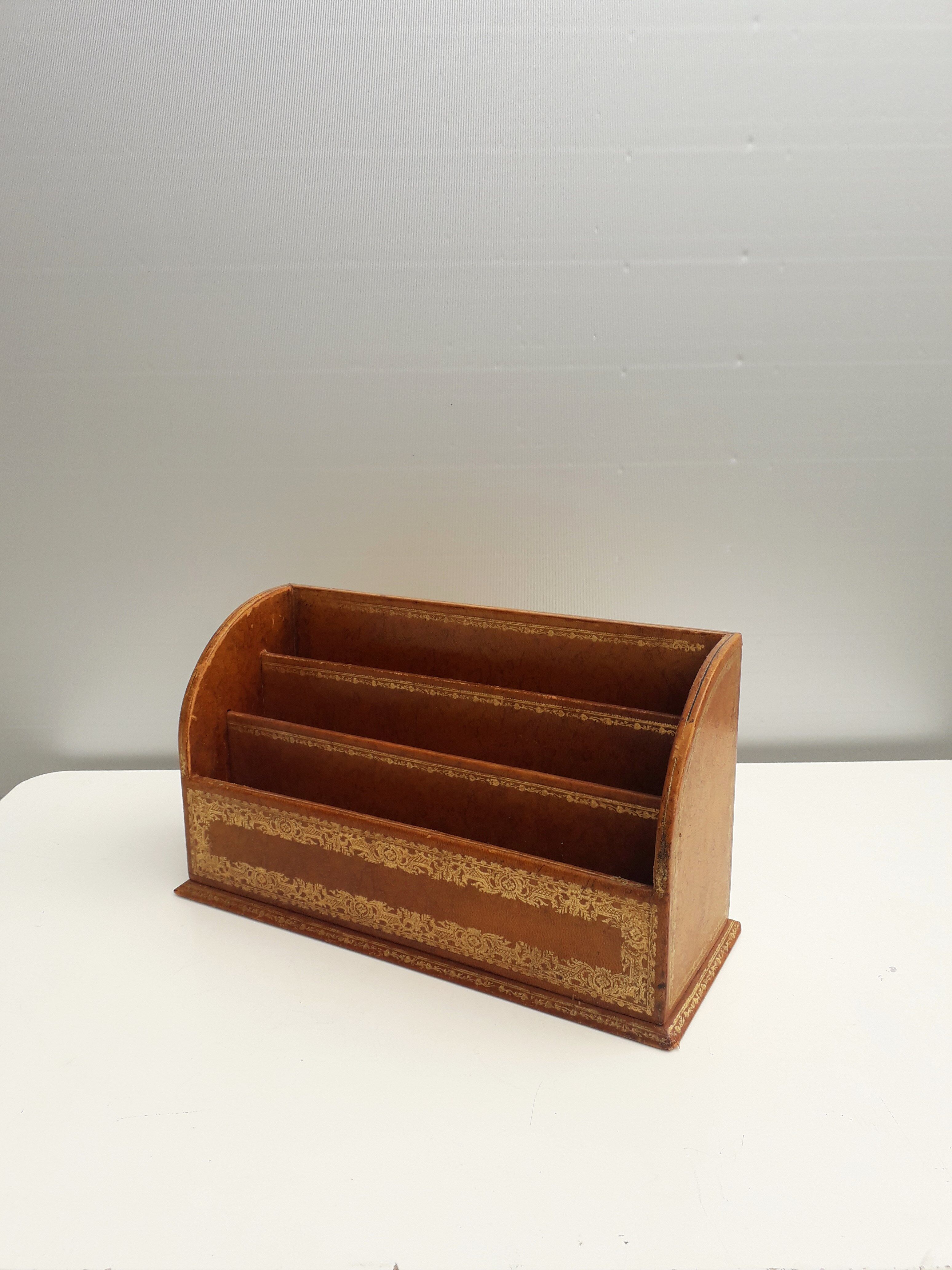 Office document holder - French leather - 1960