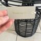 Bloomingville side table in black rattan – contemporary bohemian design