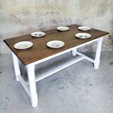 Solid wood farm table