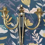 Suite of 3 Art Deco wall lights attributed to Gilbert Poillerat