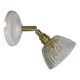 Vintage chiseled glass lampshade wall light - tableware collection -