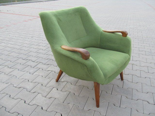 Paire de fauteuils années 50 design Rare