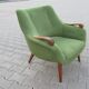 Paire de fauteuils années 50 design Rare