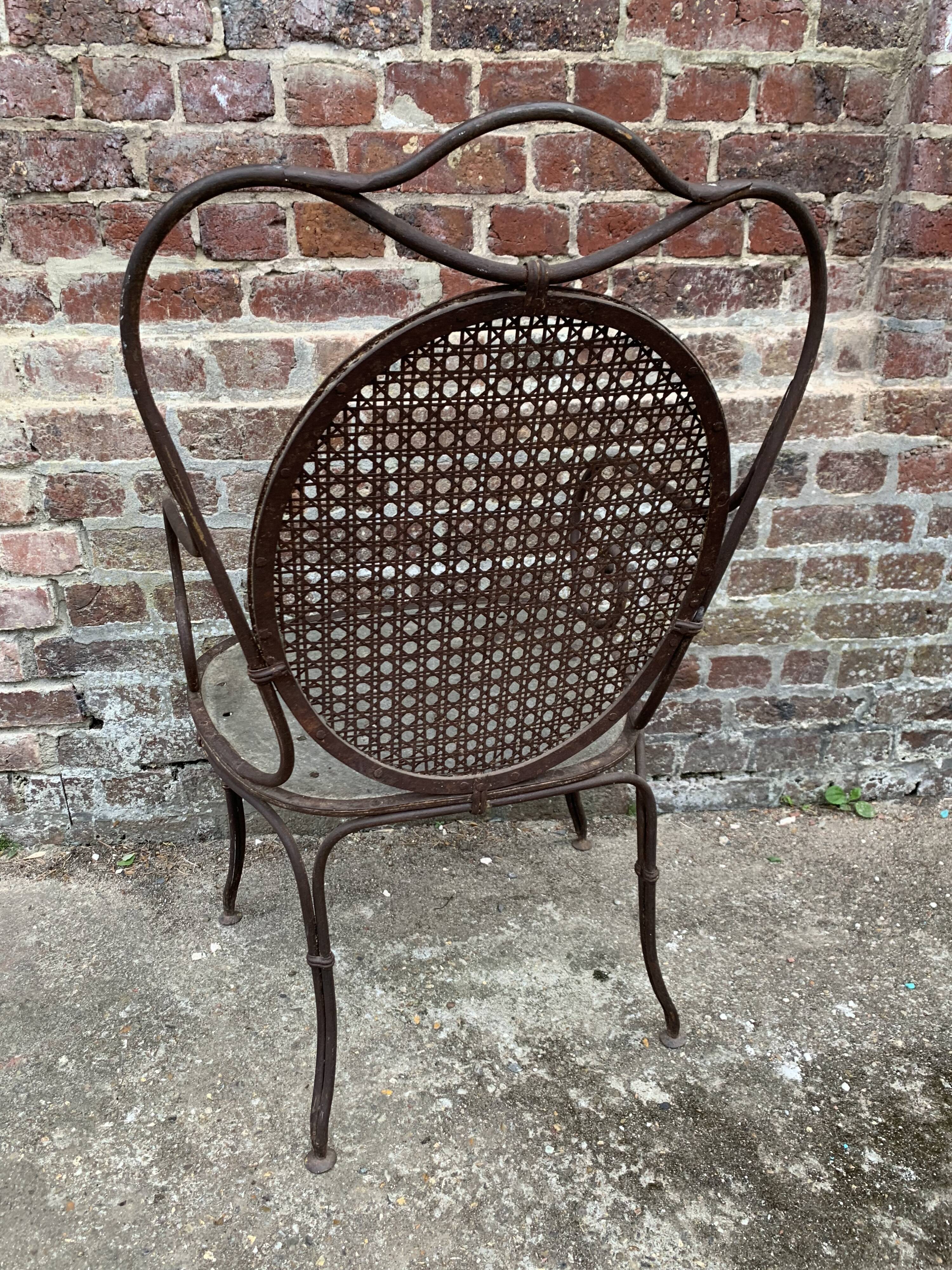Ancient garden chair Napoleon III circa 1880