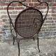 Fauteuil de jardin ancien Napoléon III vers 1880