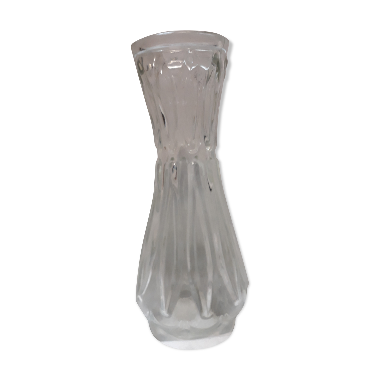 Bohemian vintage cut glass vase