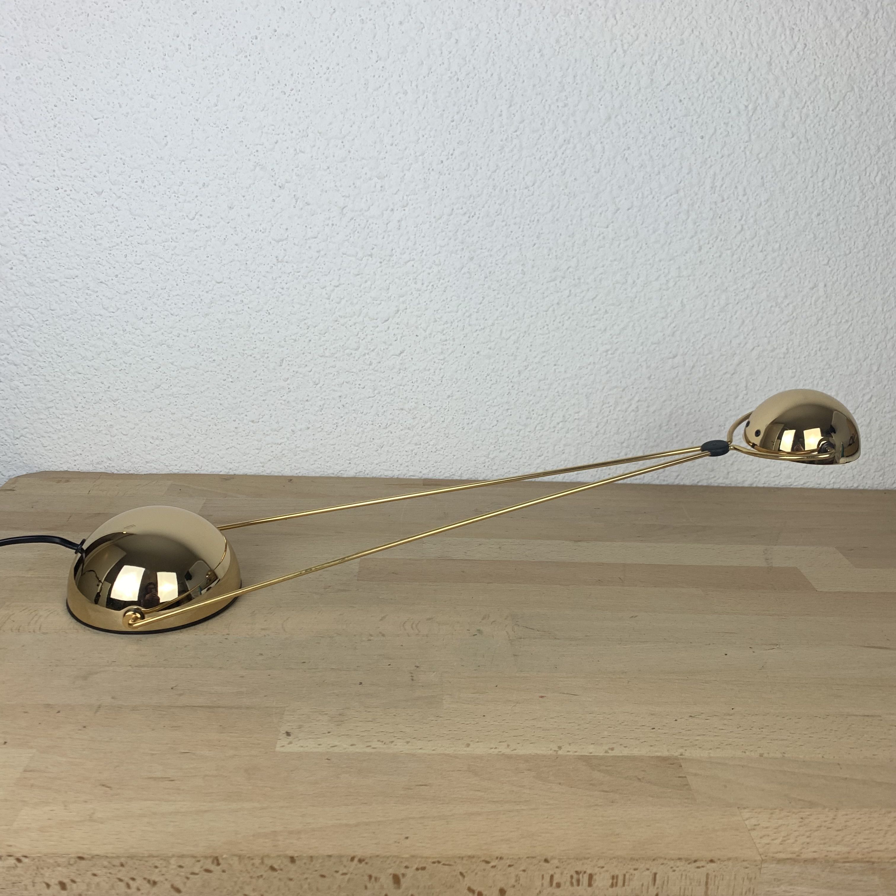 Meridiana lamp by Paolo Piva for Stefano Cevoli, gilded