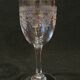 6 old Port stemmed glasses in engraved baccarat crystal