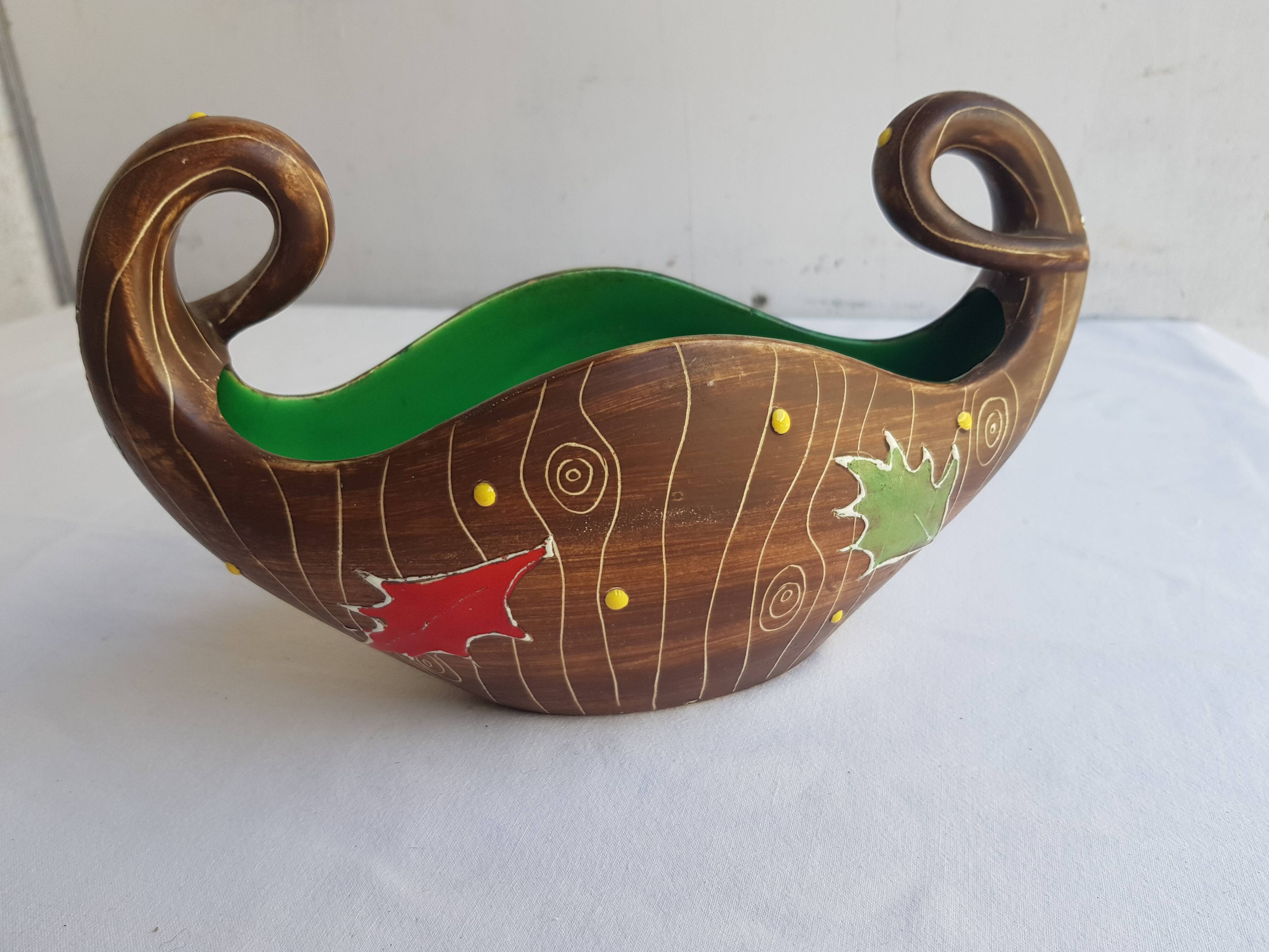 Maioliche Deruta vintage 1950s ceramic cup