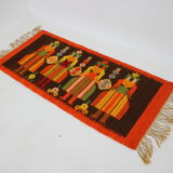 1960s Small Polish Wool Rug 132x51cm