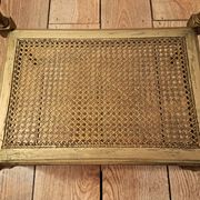 Table de salon style Louis XVI en bois peint