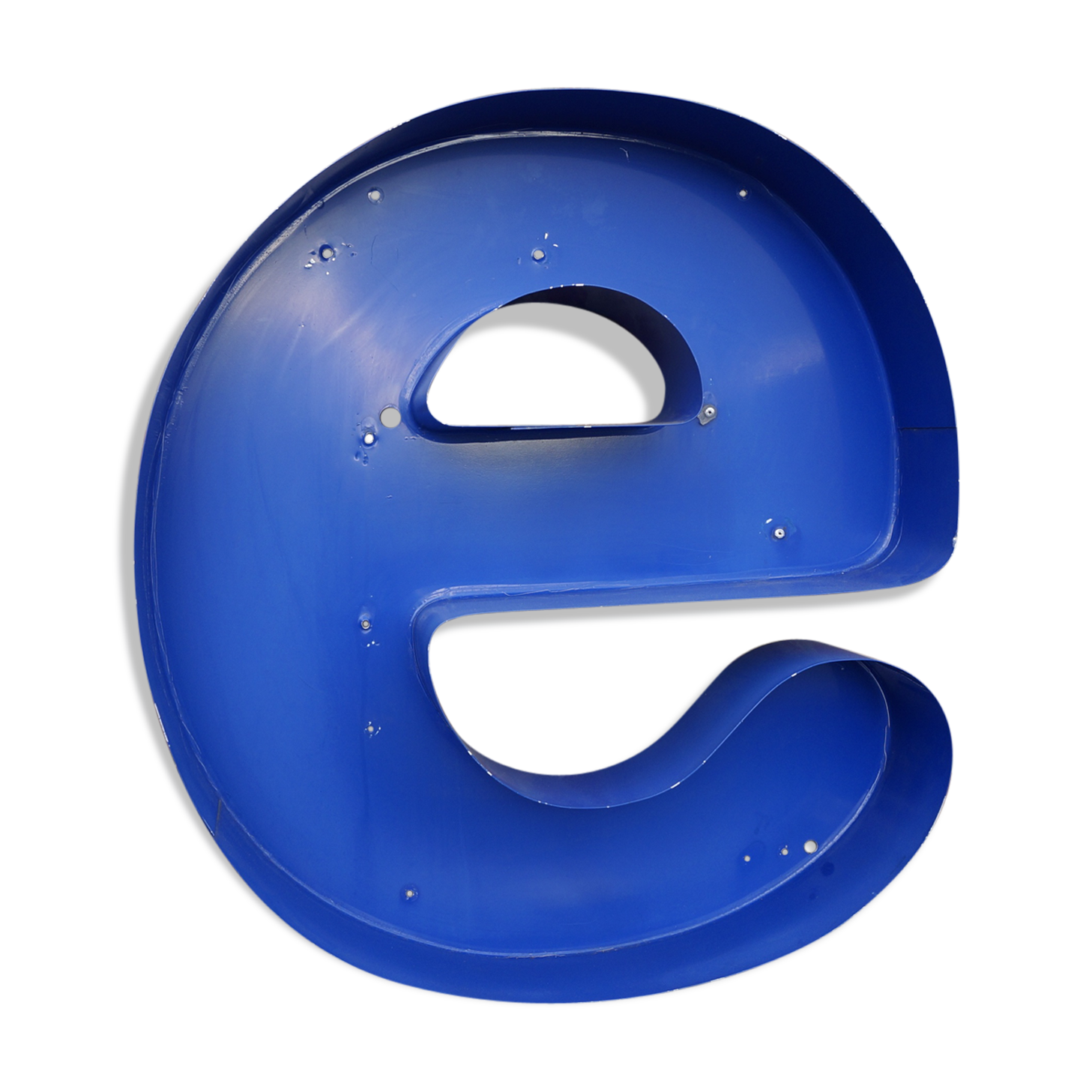 Great letter d blue sign