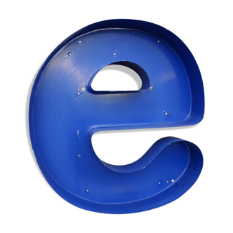 Great letter d blue sign