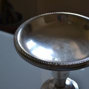 coupe centre de table art déco métal argenté 1930