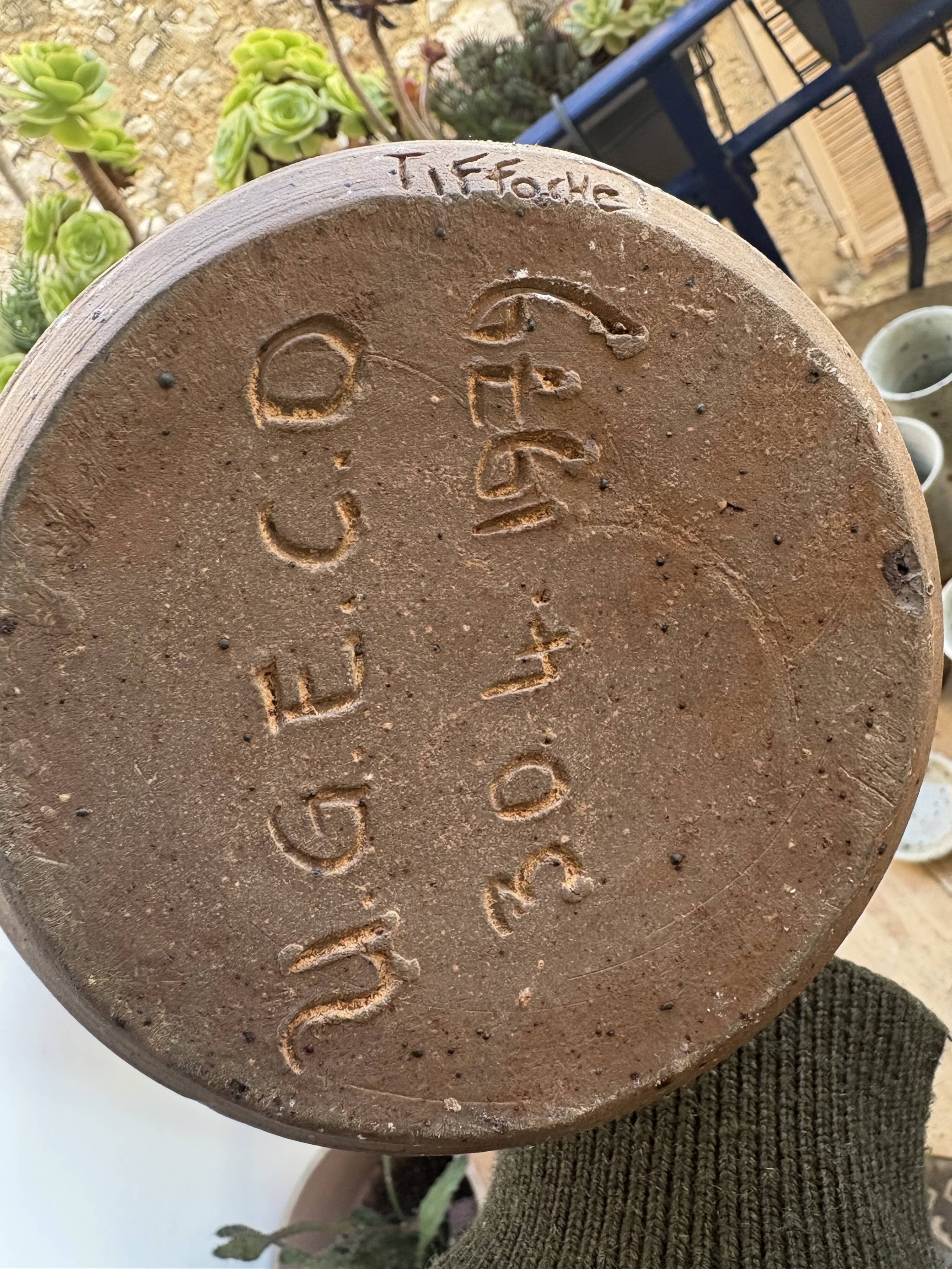 Tiffoche water carafe and glasses, 1970