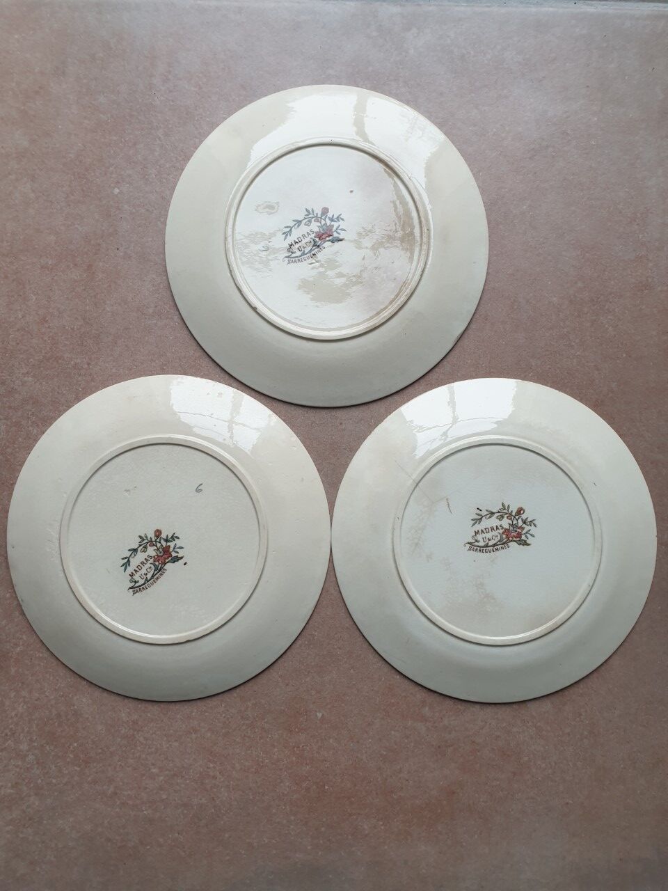 Plates Sarreguemines model "Madras"
