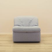 Italian Space Age Lounge Chair 1970s in Bouclé Fabric
