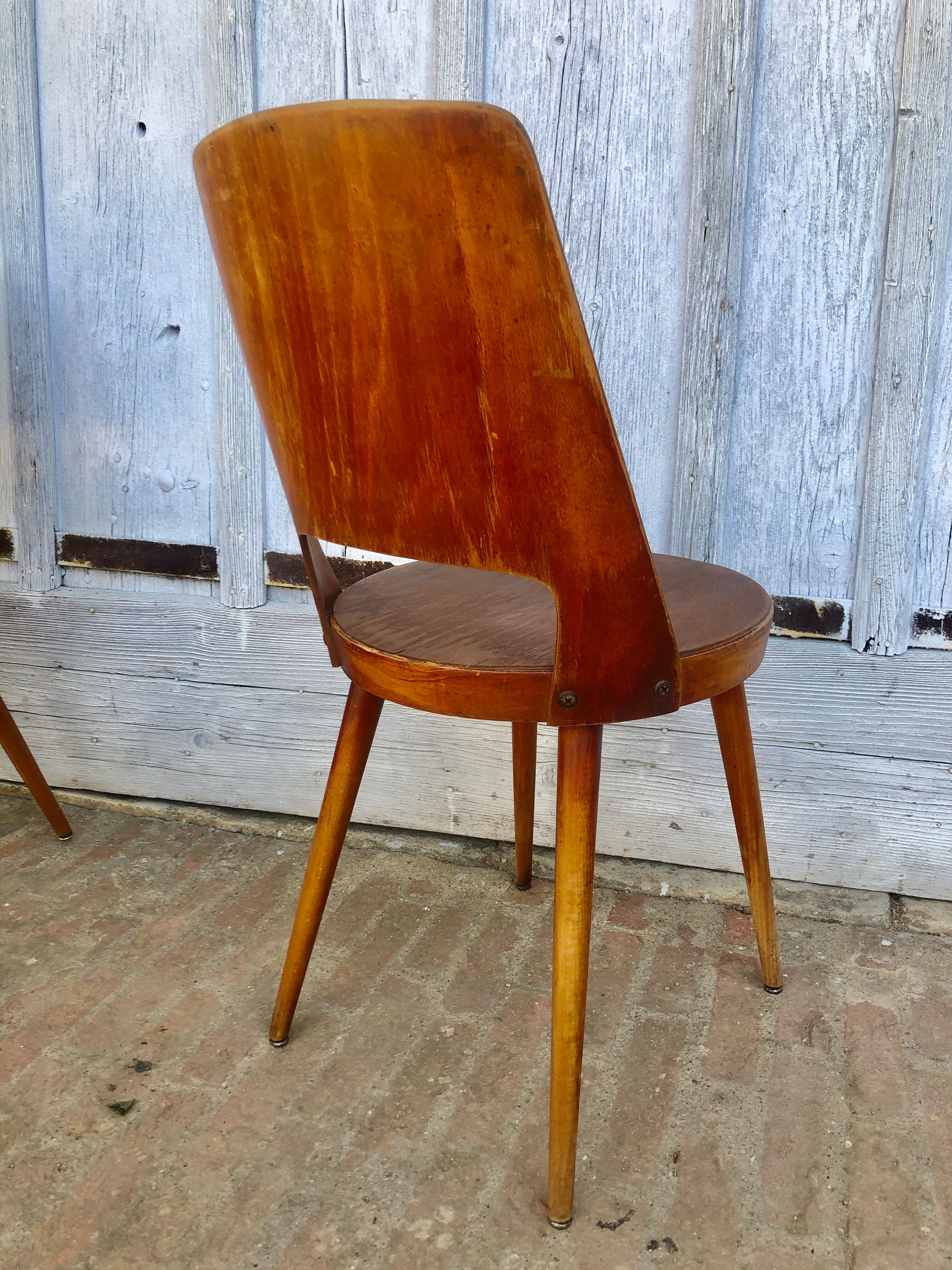 Set de 3 chaises bistrot Baumann Mondor