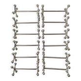 Lot de 12 porte-couteaux Christofle Atomium
