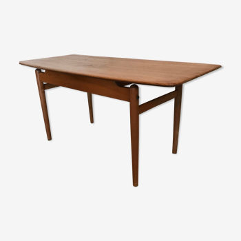 Scandinavian vintage coffee table blond teak