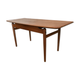 Scandinavian vintage coffee table blond teak