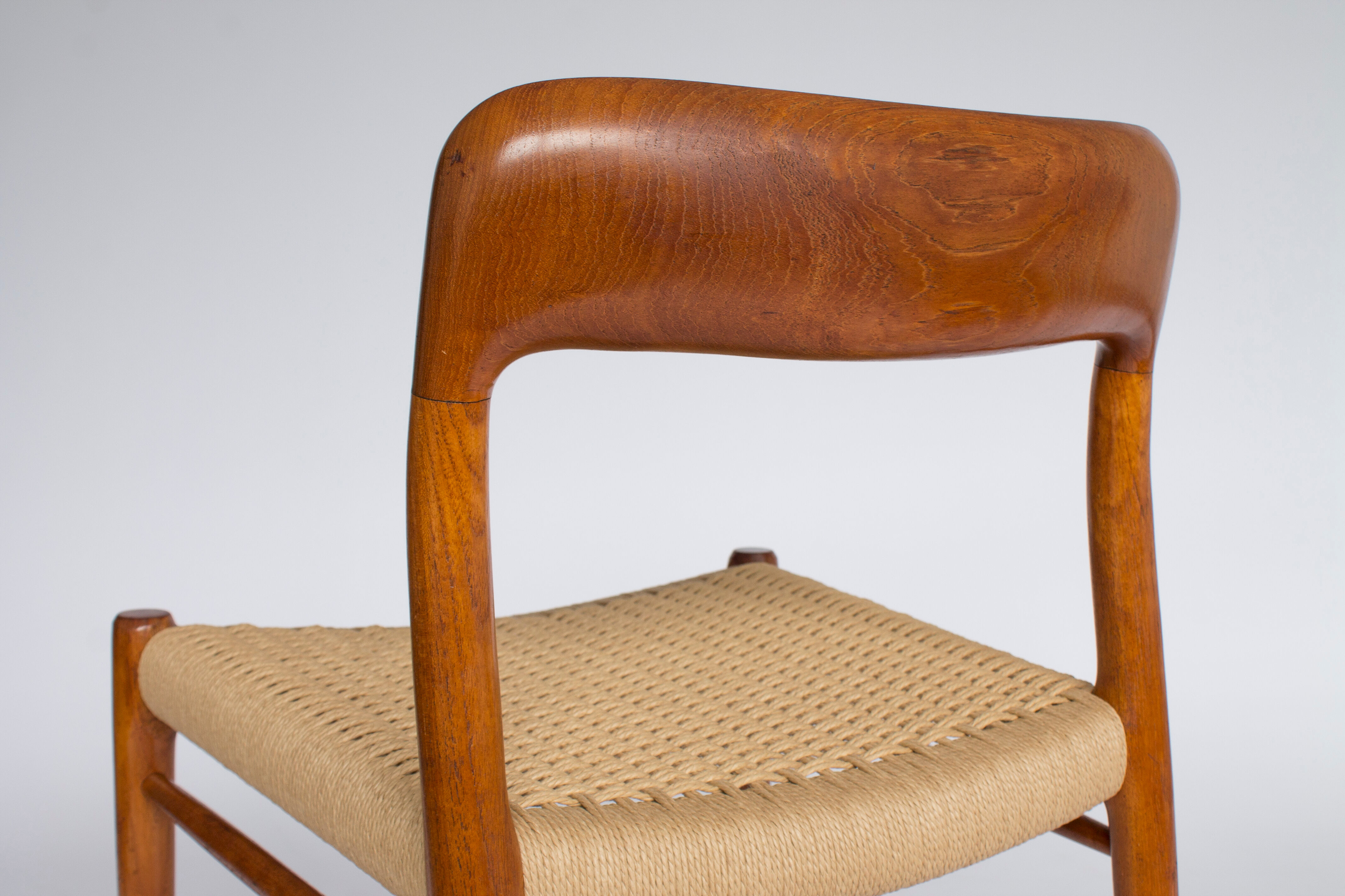 4 chairs model 75 by Niels Møller  1950