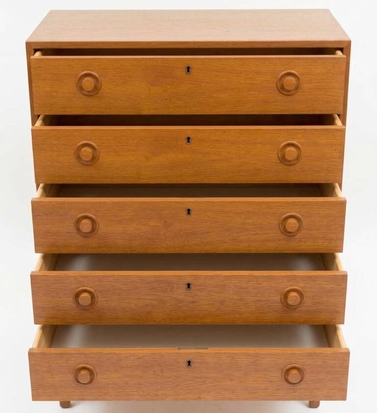 Commode vintage scandinave en teck, années 1970