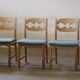 Chaises de salle à manger en chêne brutalistes danoises des années 1960 attribuées à Henning Kjærnulf.
