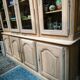 Bookcase in solid cherry and ash wood