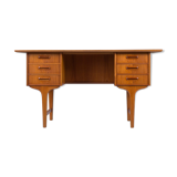 Mid-Century Teak Desk by Gunnar Nielsen for Tibergaard, Denmark, 1960s