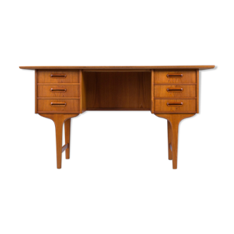 Mid-Century Teak Desk by Gunnar Nielsen for Tibergaard, Denmark, 1960s