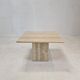 Italian coffee table in travertine, 1980s