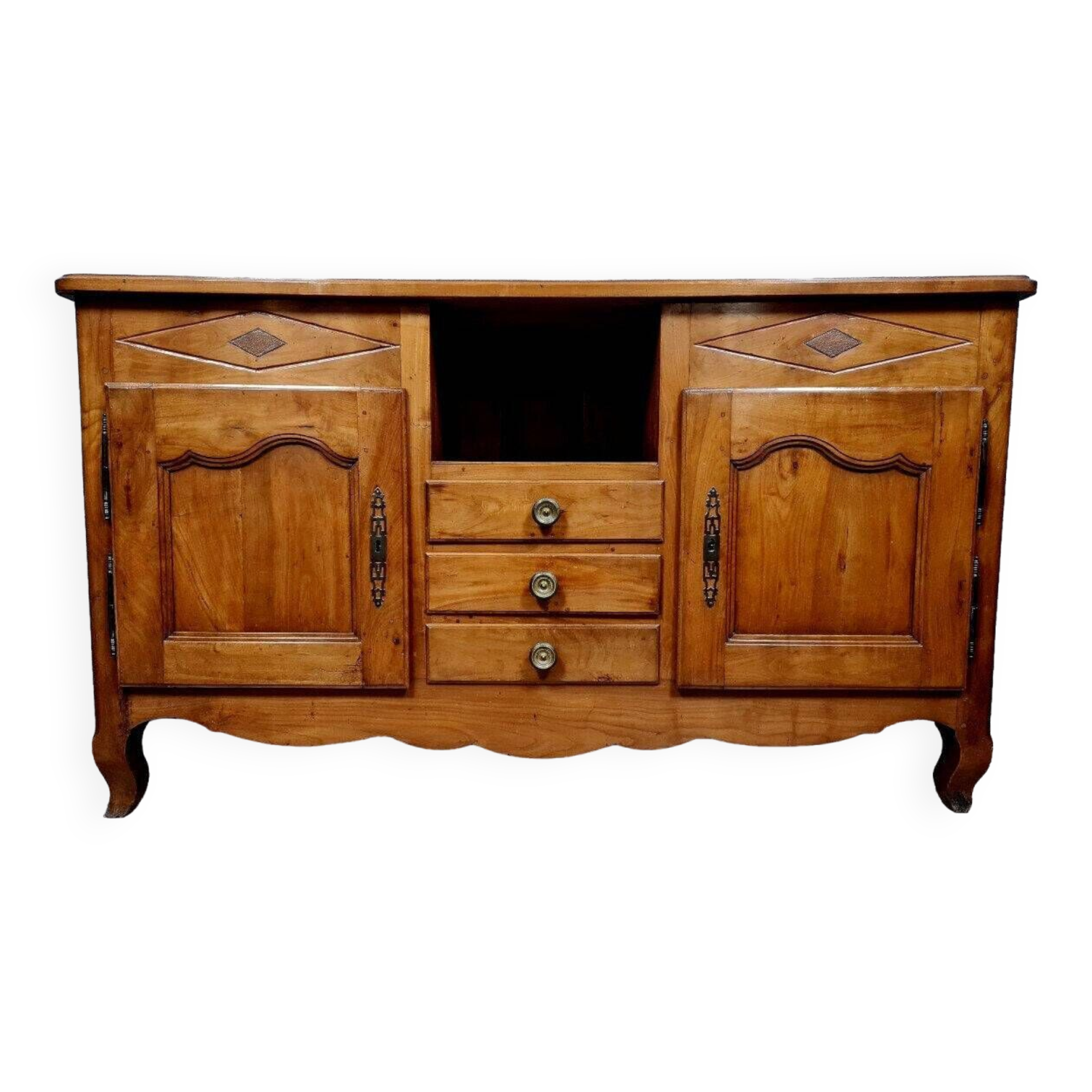 Louis XV period sideboard in solid cherry wood circa 1800