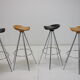 Set of Four Beech Jamaica Bar Stools by Pepe Cortés, 1990s