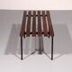 Mid-Century Meranti Wood Bench 1960 Italy