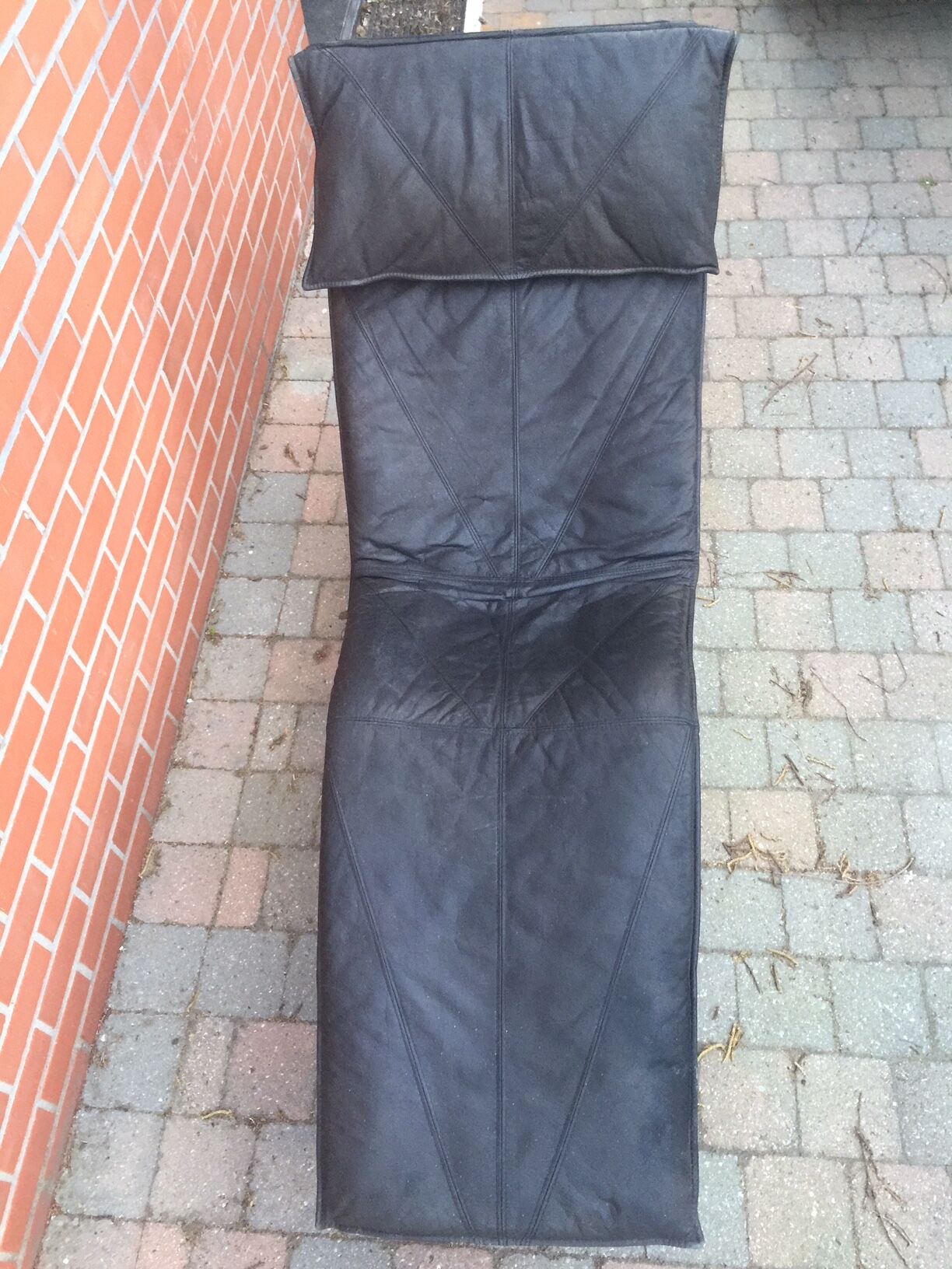 Leather lounge chair  by wrong Björklund  1980 s