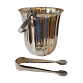 Vintage ice bucket & stainless steel pliers