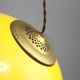 Mid-century italian brass and plexiglass pendant lamp, set of 2